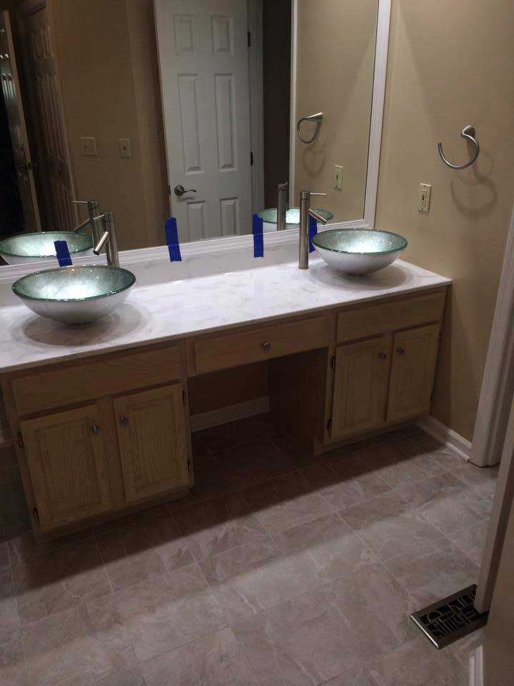 Bathroom Sink and Cabinet Installation